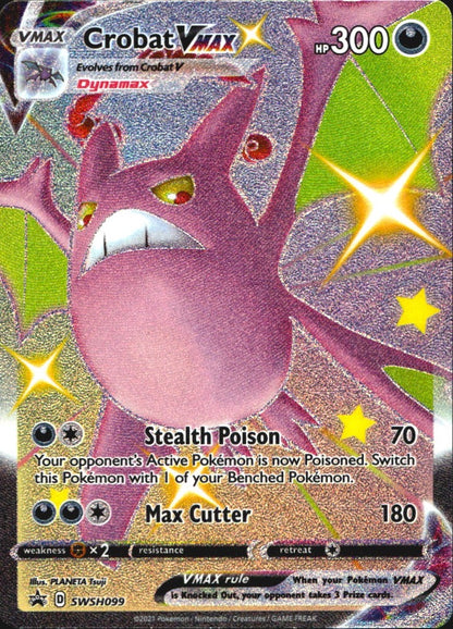 Crobat VMAX SWSH099 Sword & Shield Promo Holo Promo Pokemon Near Mint