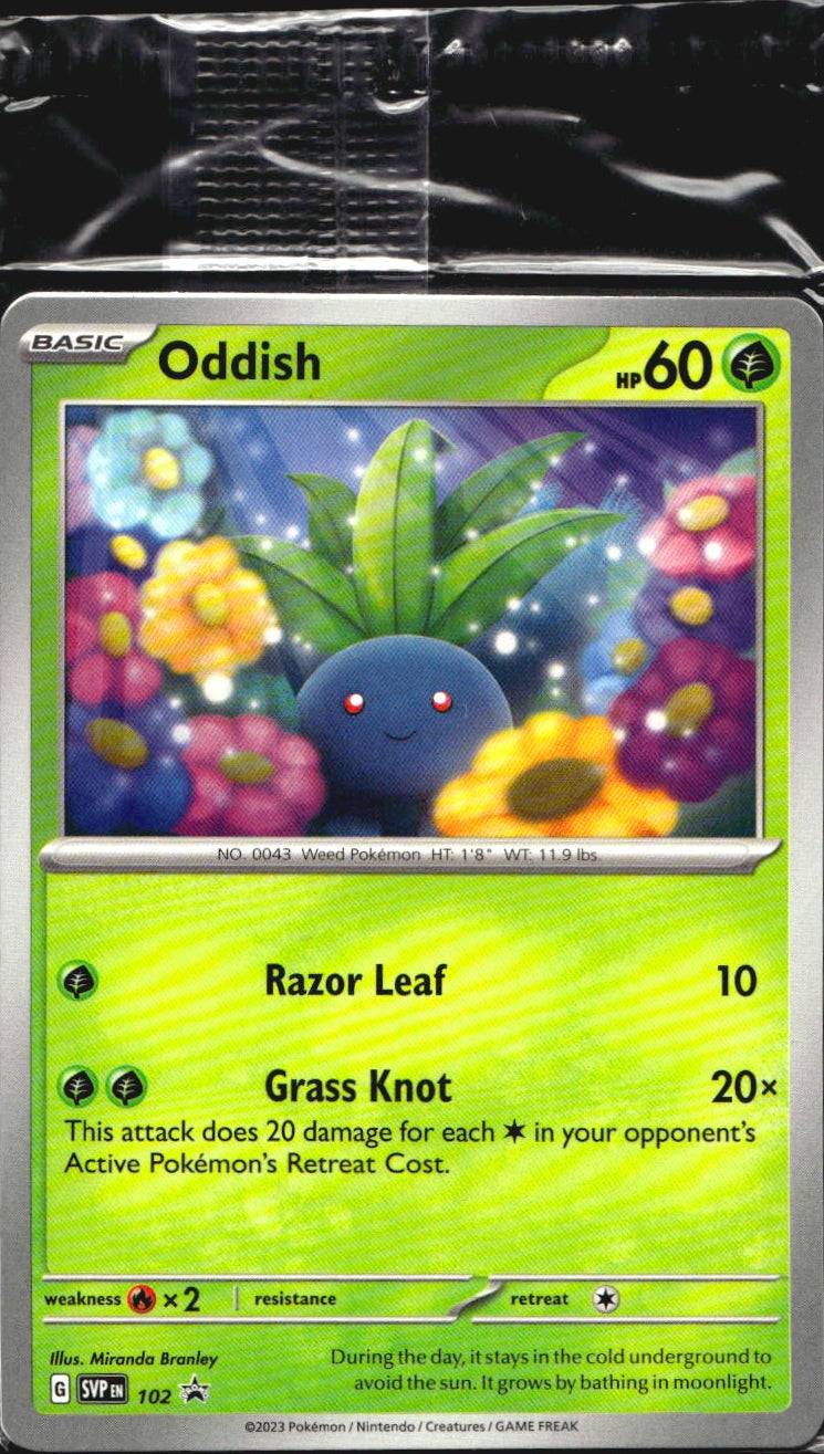 Oddish 102 Promo Scarlet & Violet Promo Pokemon Sealed Promo