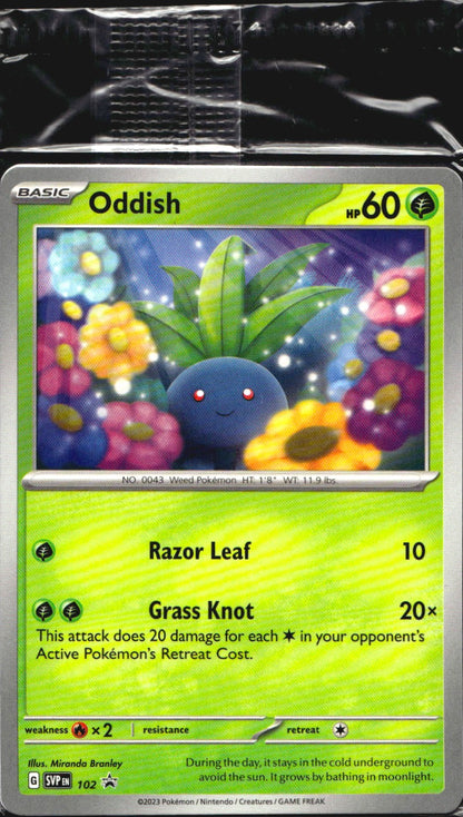 Oddish 102 Promo Scarlet & Violet Promo Pokemon Sealed Promo