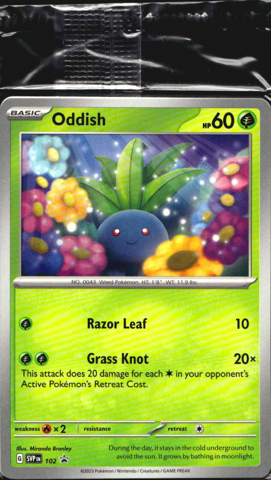 Oddish 102 Promo Scarlet & Violet Promo Pokemon Sealed Promo