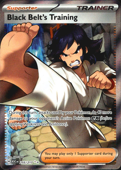Black Belt's Training 255/217 Ascended Heroes Ultra Rare Pokemon Holo Near Mint