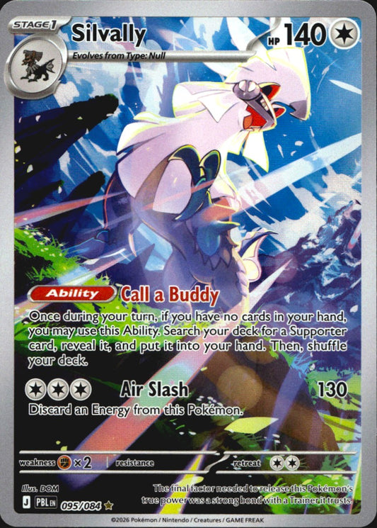 Silvally 095/084 Pitch Black Illustration Rare Pokemon Holo Near Mint