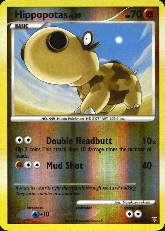 Hippopotas 61/147 Supreme Victors Uncommon Pokemon Reverse Holo Near Mint