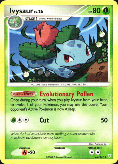 Ivysaur 62/147 Supreme Victors Uncommon Pokemon Near Mint