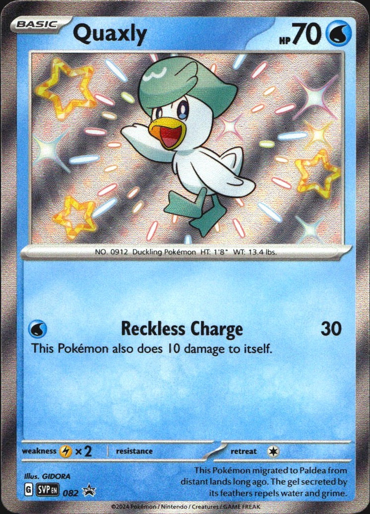 Quaxly 082 Scarlet & Violet Promo Holo Promo Pokemon Near Mint
