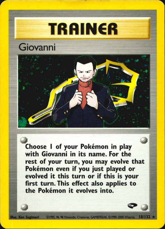 Giovanni 18/132 Holo Rare Gym Challenge Pokemon Near Mint