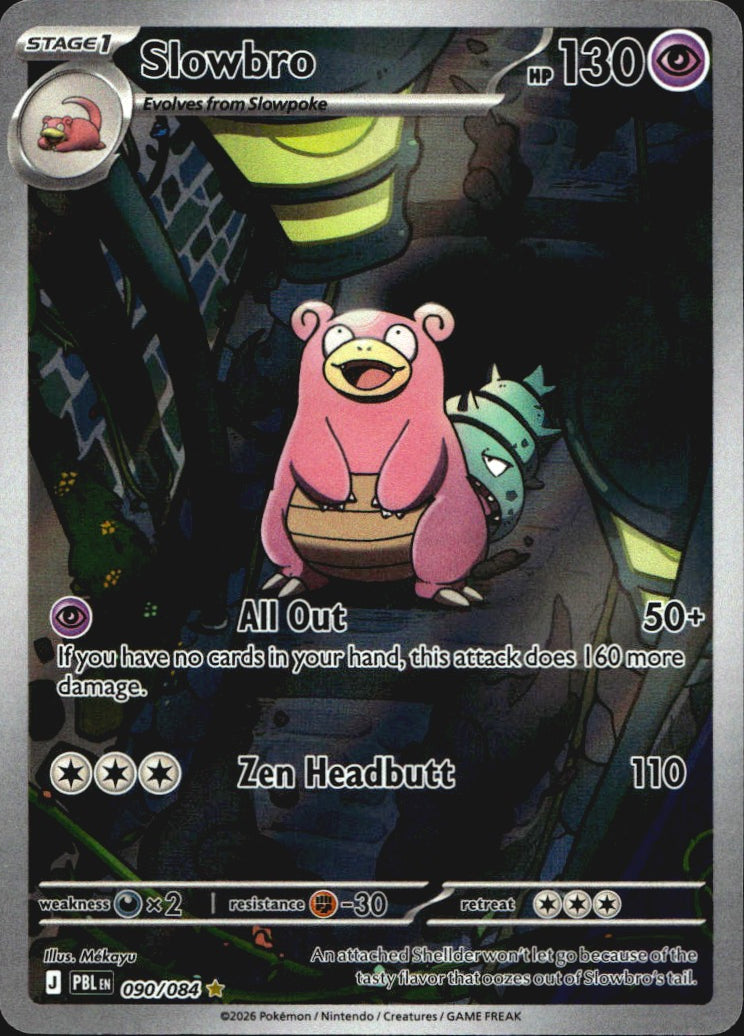 Slowbro 090/084 Pitch Black Illustration Rare Pokemon Holo Near Mint