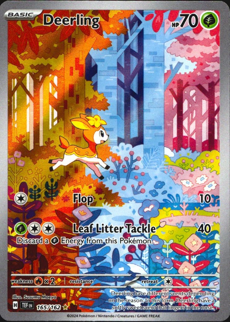 Deerling 165/162 Temporal Forces Illustration Rare Pokemon Holo Near Mint