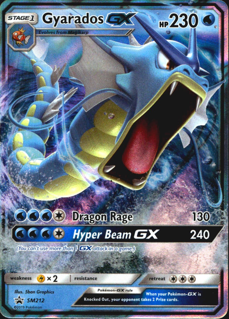 Gyarados GX - SM212 Sun & Moon Promo Holo Promo Pokemon Near Mint