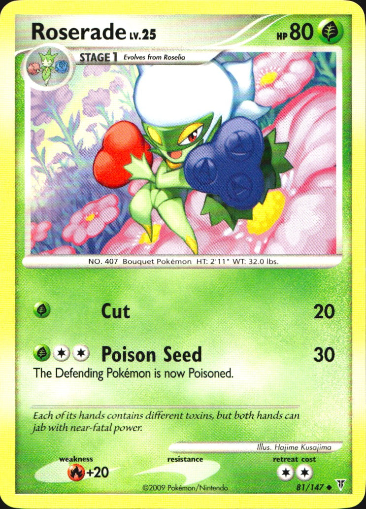Roserade 81/147 Supreme Victors Uncommon Pokemon Near Mint