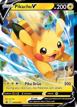 Pikachu V SWSH285 Holo Promo Sword & Shield Promo Pokemon Near Mint