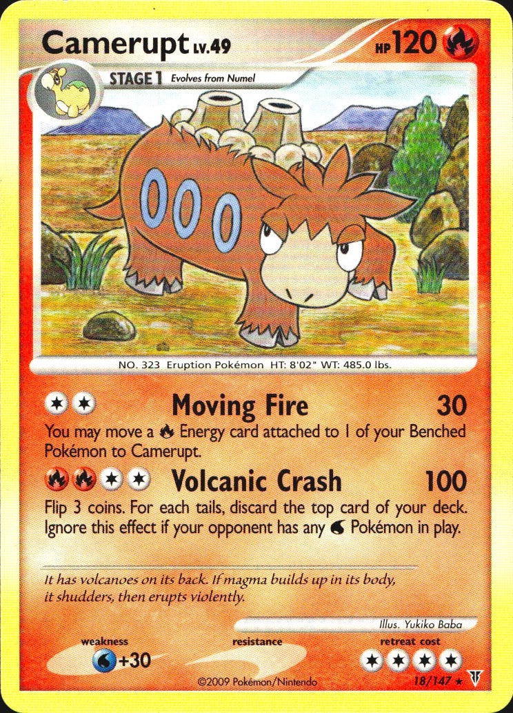 Camerupt 18/147 Supreme Victors Rare Pokemon Near Mint