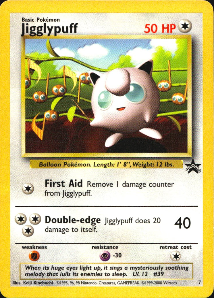 Jigglypuff 7 Wizards Black Star Promos Promo Pokemon Near Mint