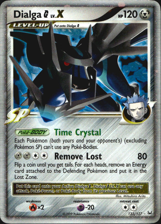 Dialga G LV.X 122/127 Platinum Holo LV.X Rare Pokemon Near Mint