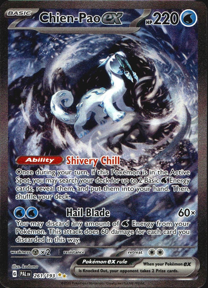 Chien-Pao ex 261/193 Paldea Evolved Special Illustration Rare Pokemon Holo NM