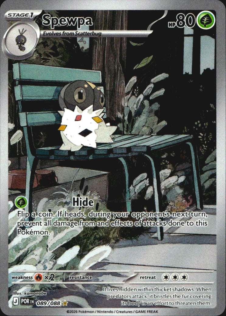 Spewpa 089/088 Perfect Order Holo Illustration Rare Pokemon Near Mint