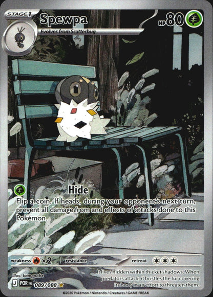Spewpa 089/088 Perfect Order Holo Illustration Rare Pokemon Near Mint