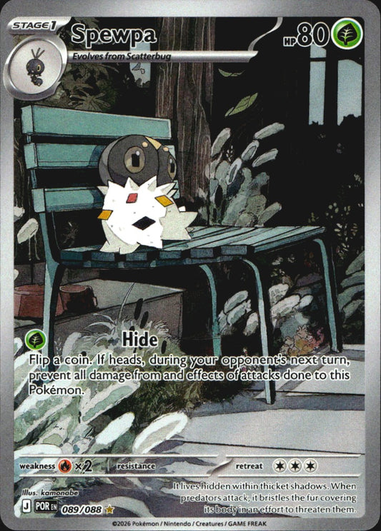 Spewpa 089/088 Perfect Order Holo Illustration Rare Pokemon Near Mint