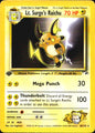 Lt. Surge's Raichu 28/132 Gym Heroes Rare Pokemon 1st Edition Near Mint