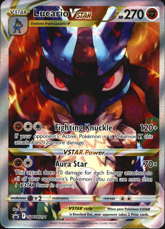 Lucario VSTAR SWSH291 Holo Promo Sword & Shield Promo Pokemon Near Mint