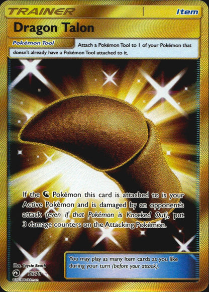 Dragon Talon 75/70 Dragon Majesty Secret Rare Pokemon Holo Near Mint