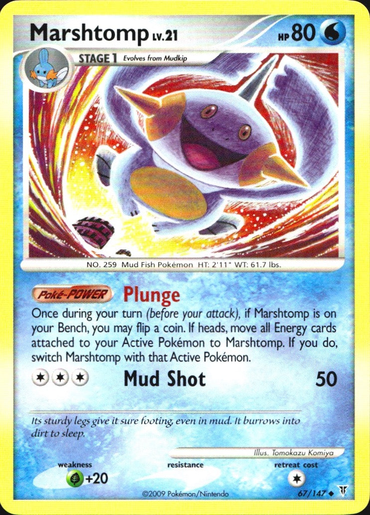 Marshtomp 67/147 Supreme Victors Uncommon Pokemon Near Mint