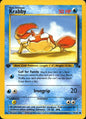 Krabby 51/62 Fossil Common Pokemon 1st Edition Near Mint