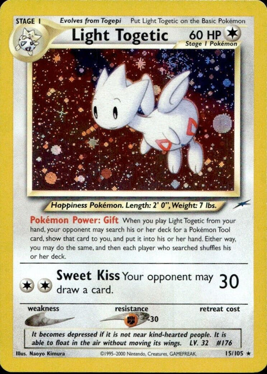 Pokemon Light Togetic 15/105 Neo Destiny Near Mint Condition