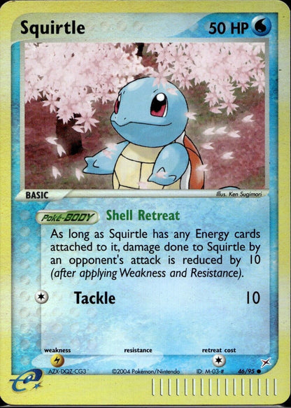 Pokemon Squirtle 46/95 ex Team Magma Team Aqua Reverse Near Mint Condition