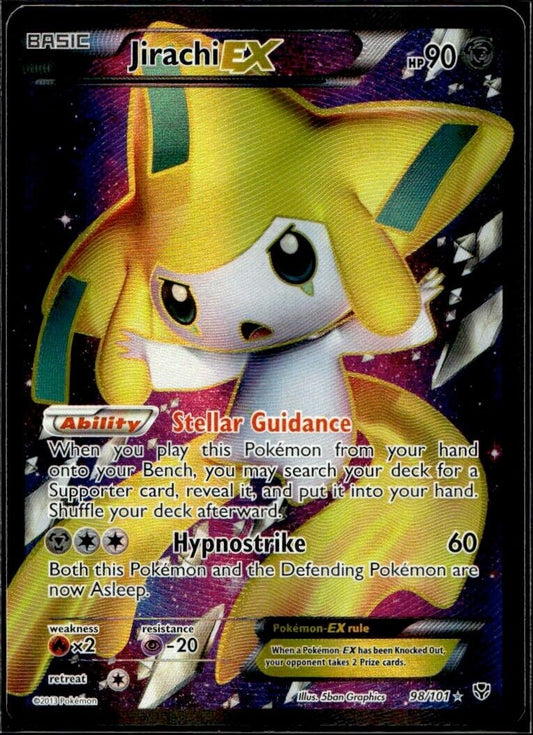 Pokemon Jirachi ex 98/101 B&W Plasma Blast Light Play Condition