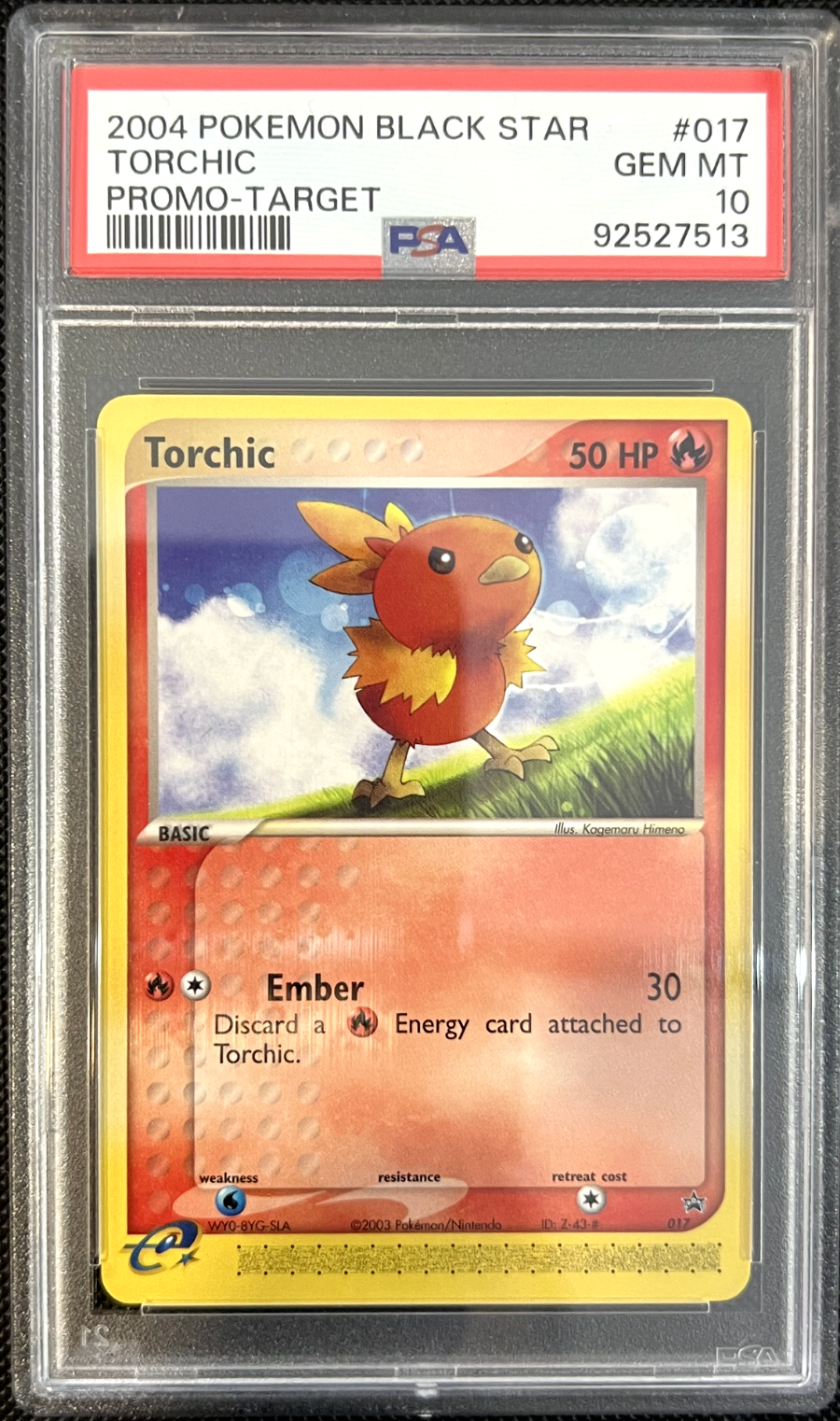 Pokemon Torchic 017 Nintendo Promo 2004 PSA 10 GEM MINT POP 20 CCBIN