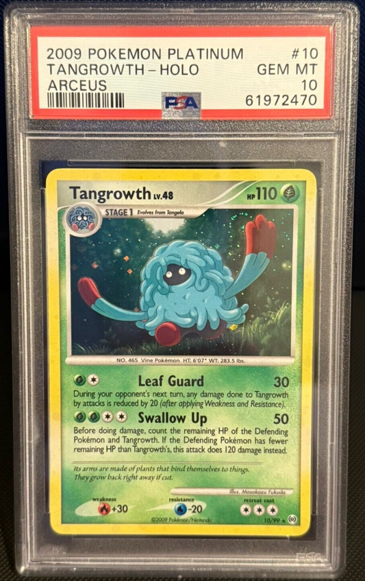 Pokemon Tangrowth 10/99 Platinum Arceus Holo PSA 10 GEM MINT HWBIN1