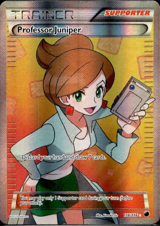 Pokemon Professor Juniper 116/116 B&W Plasma Freeze Light Play Condition (2)