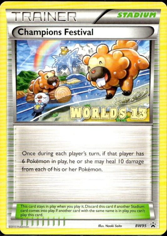 Pokemon Champions Festival BW95 Worlds 13 English Light Play Condition