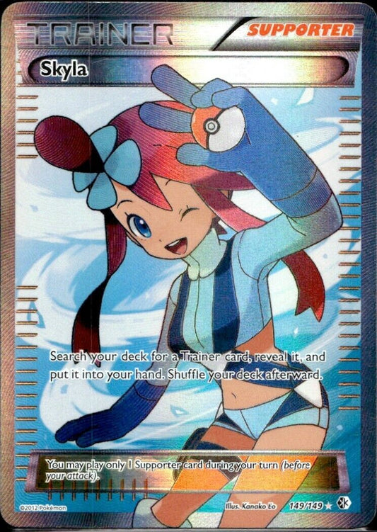 Pokemon Skyla 149/149 B&W Boundaries Crossed Near Mint Condition