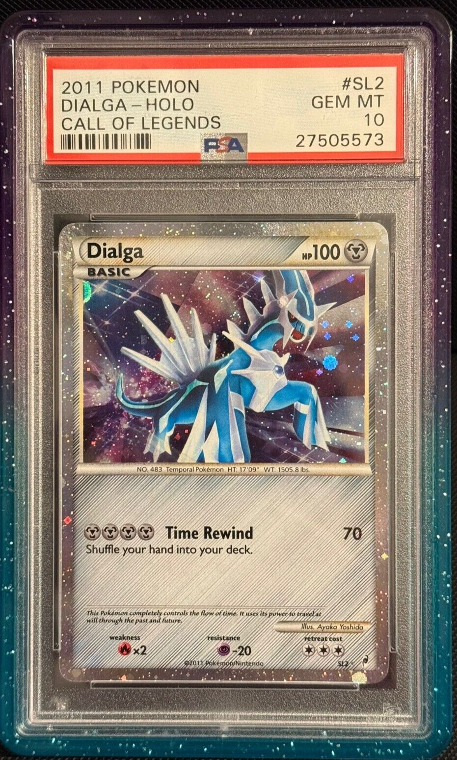 Pokemon Dialga SL2 Call of Legends PSA 10 GEM MINT POP 32 HWBIN1