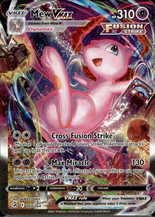 Pokemon Mew ex 269/264 SWSH Fusion Strike Near Mint Condition