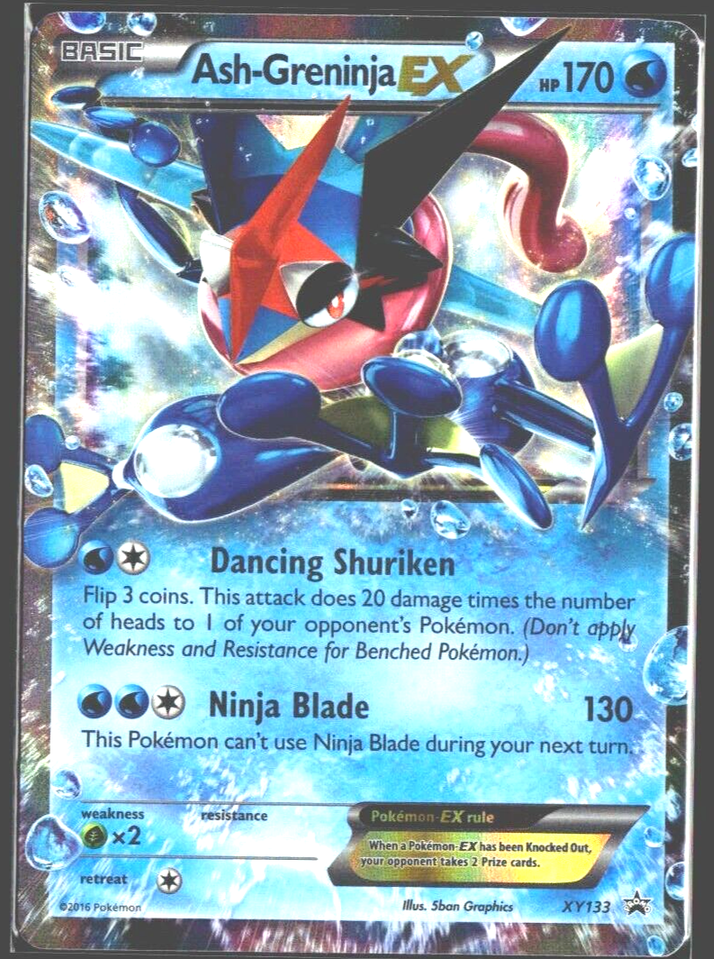 Pokemon Ash-Greninja ex XY133 X&Y Promo Light Play Condition