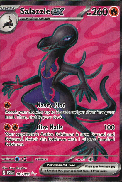 Salazzle ex 101/088 Perfect Order Ultra Rare Pokemon Holo Near Mint