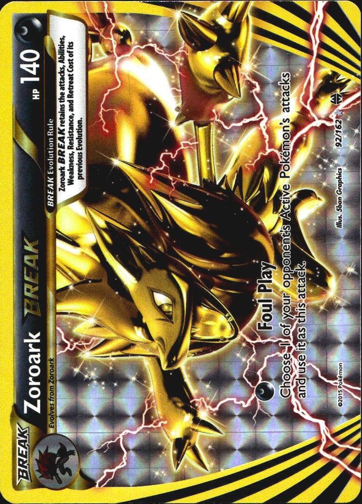 Zoroark BREAK 92/162 BREAKthrough BREAK Rare Pokemon Holo Lightly Played