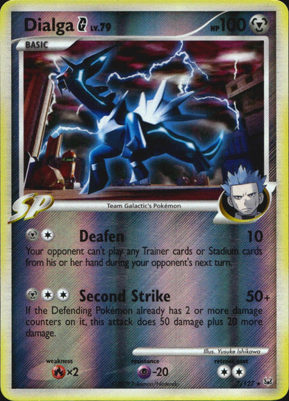 Dialga G 7/127 Platinum Rare Pokemon Reverse Holo Near Mint