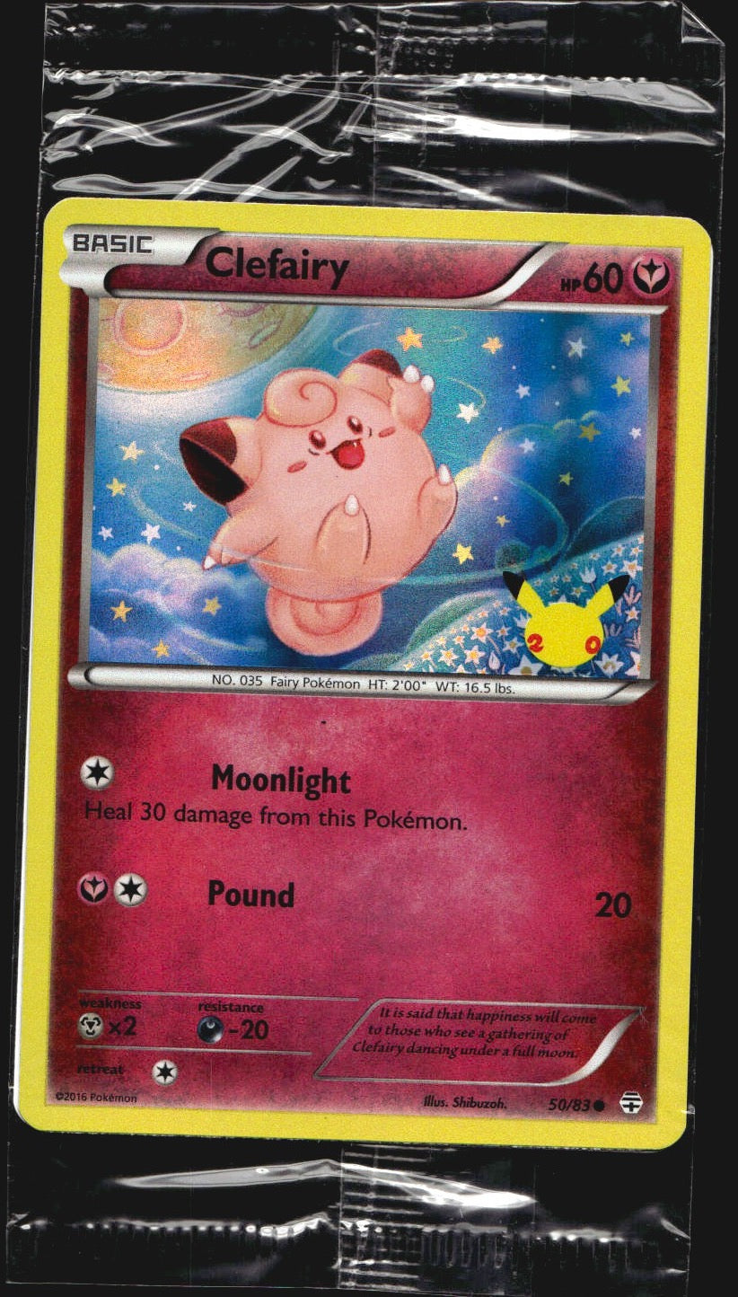 Clefairy 50/83 20th Anniversary GAME Exclusive Sealed Promo