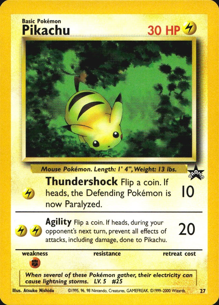 Pikachu 27 Wizards Black Star Promos Promo Pokemon Near Mint