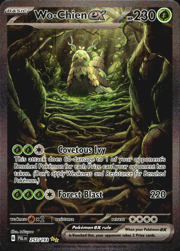 Wo-Chien ex 257/193 Paldea Evolved Special Illustration Rare Pokemon Holo NM