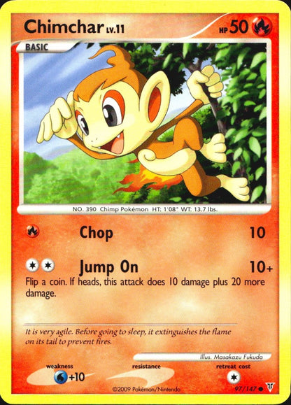Chimchar 97/147 Supreme Victors Common Pokemon Near Mint