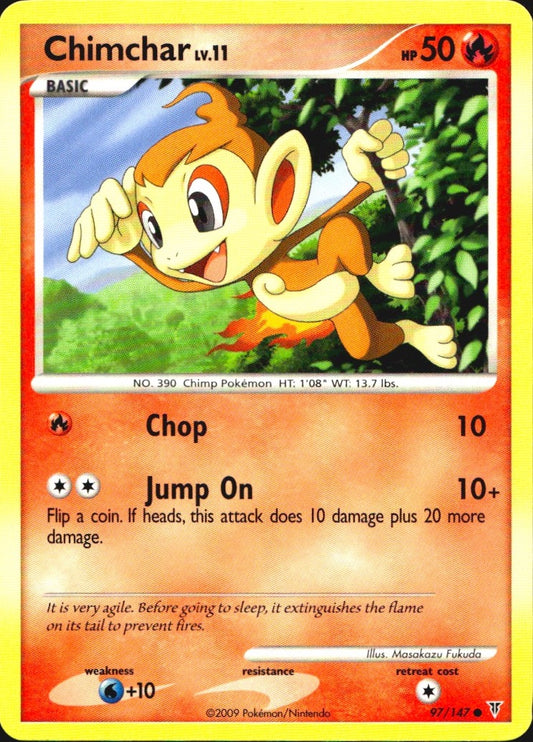 Chimchar 97/147 Supreme Victors Common Pokemon Near Mint