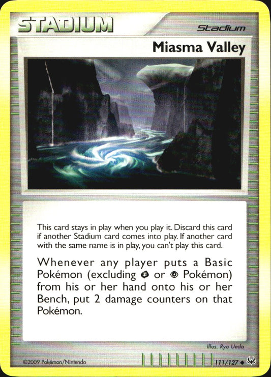 Miasma Valley 111/127 Platinum Uncommon Pokemon Near Mint