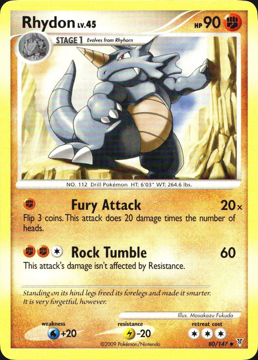 Rhydon 80/147 Supreme Victors Uncommon Pokemon Near Mint