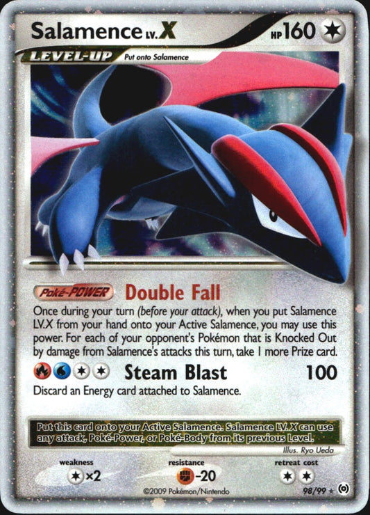 Salamence Lv.X 98/99 Arceus Holo Ultra Rare Pokemon Near Mint