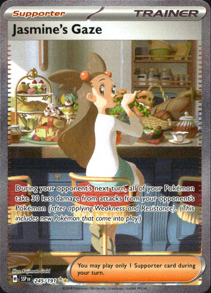 Jasmine's Gaze 245/191 Surging Sparks Special Illustration Rare Pokemon Holo NM